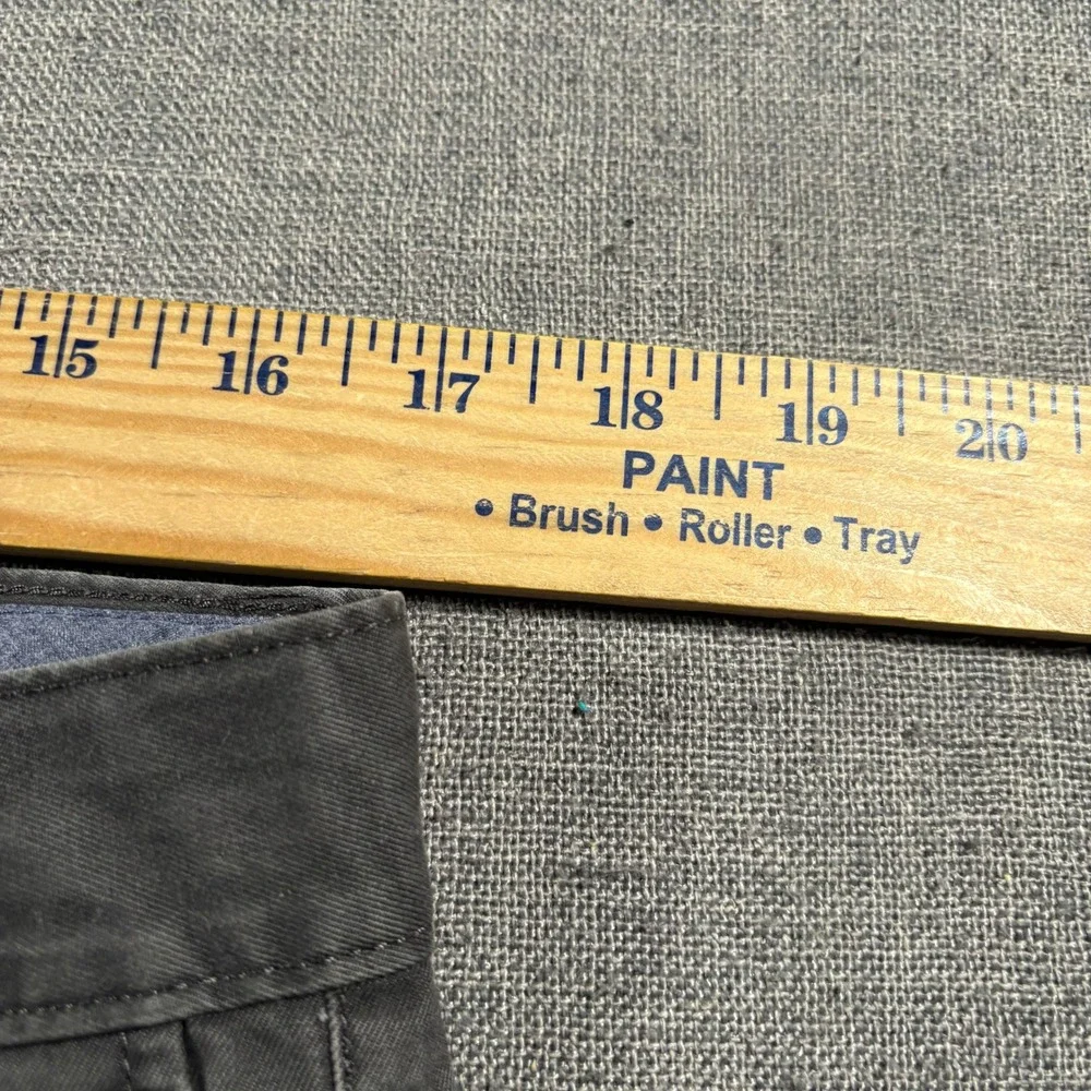 Banana Republic Fulton Chino Men 34x30 (Fits 34x28) Dark Grey Slim Stretch Pants